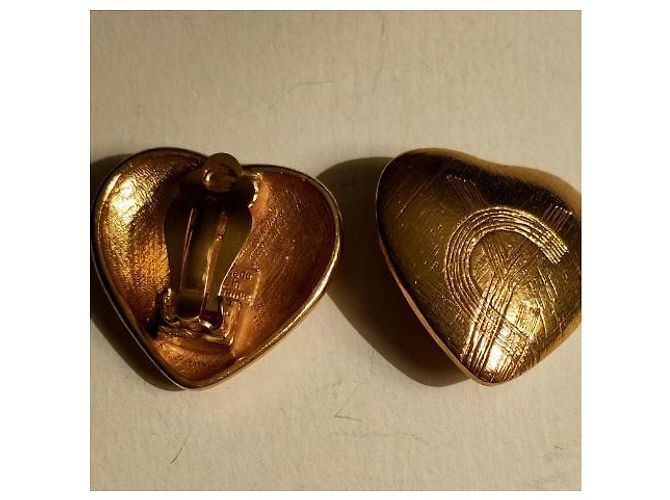 Orecchini vintage Yves Saint Laurent D'oro - vista 2