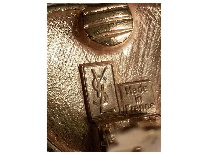Orecchini vintage Yves Saint Laurent D'oro - vista 3