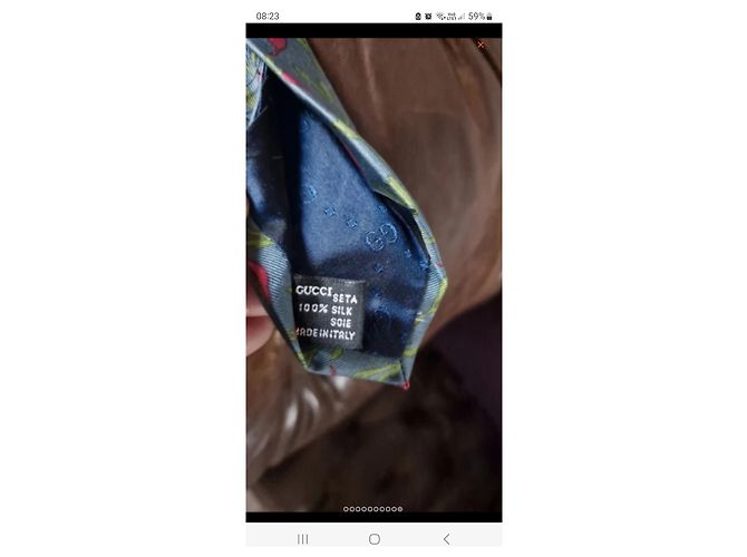 Gucci silk tie very good condition barely worn Blue - view 3