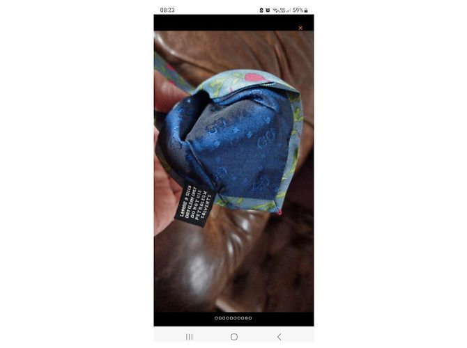 Gucci silk tie very good condition barely worn Blue - view 4
