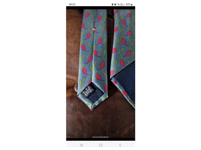 Gucci silk tie very good condition barely worn Blue - view 5