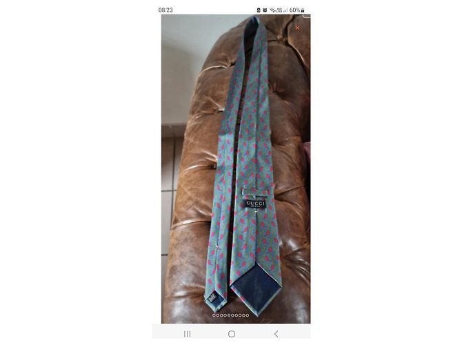 Gucci silk tie very good condition barely worn Blue - view 8