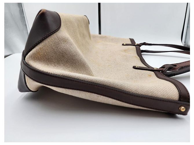 Gucci Leinen-Einkaufstasche mit Beutel - Ansicht 10