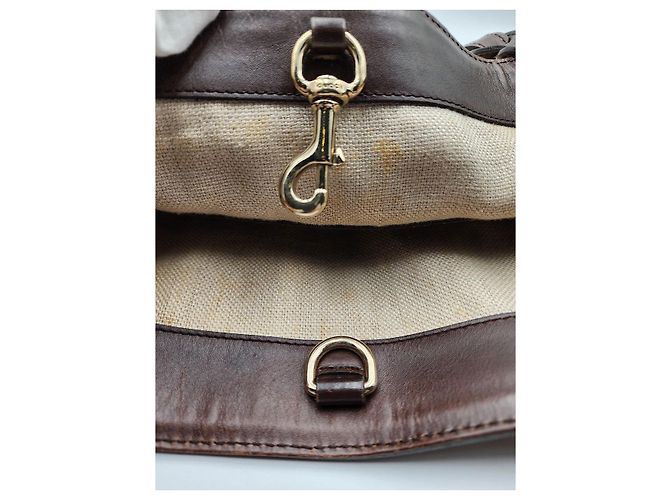 Gucci Leinen-Einkaufstasche mit Beutel - Ansicht 14