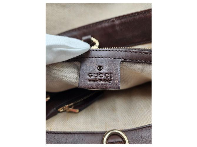 Gucci Leinen-Einkaufstasche mit Beutel - Ansicht 17