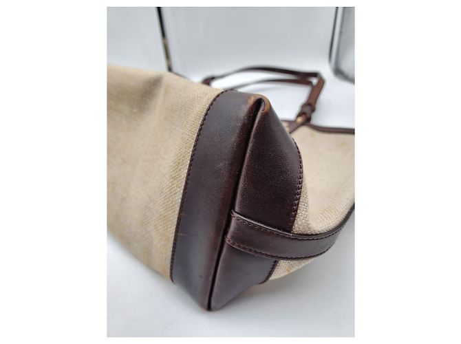 Gucci Leinen-Einkaufstasche mit Beutel - Ansicht 7