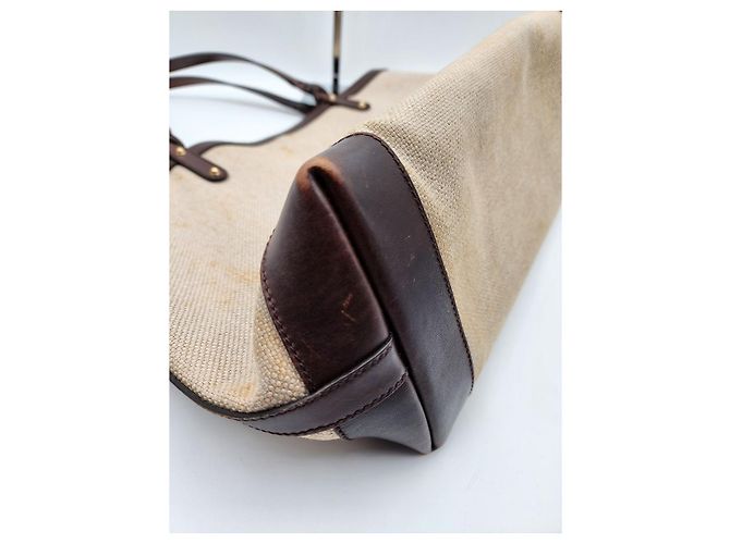 Gucci Leinen-Einkaufstasche mit Beutel - Ansicht 8