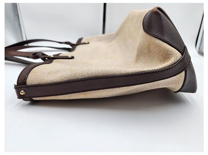Gucci Leinen-Einkaufstasche mit Beutel - Ansicht 9