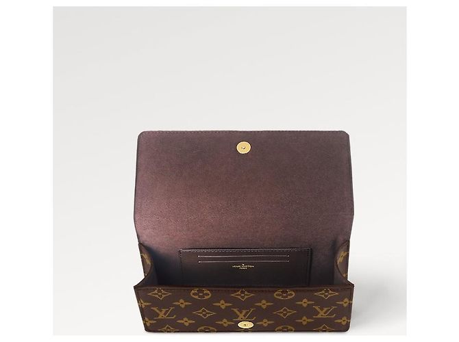Louis Vuitton Portafoglio LV con catena Lily Marrone - vista 3