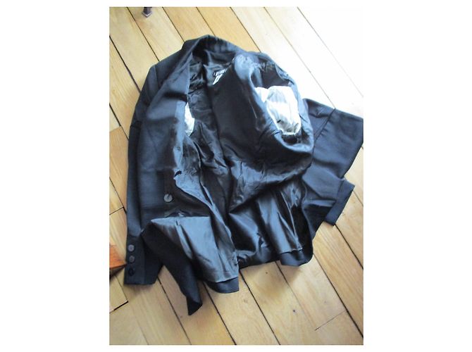 Apostrophe Basque jacket, Black wool, taille 40. - view 5