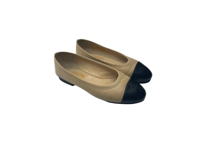 Timeless Bailarinas Chanel 36,5 Beige - vista 3