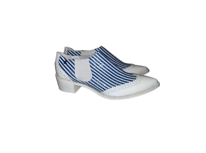 Bajos santiags Chanel 38 Azul - vista 4