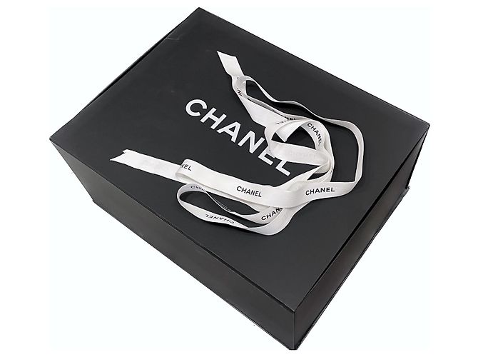 Chanel Bolsa de compras rara XL GST Grand com caixa Preto - vista 20