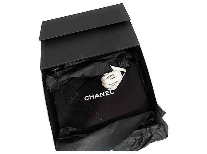 Chanel Bolsa de compras rara XL GST Grand com caixa Preto - vista 3