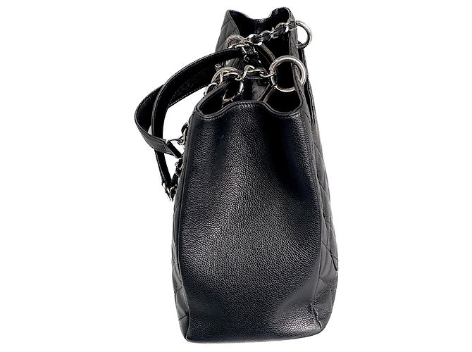 Chanel Bolsa de compras rara XL GST Grand com caixa Preto - vista 5