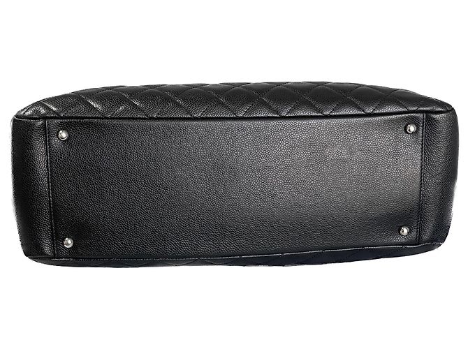 Chanel Bolsa de compras rara XL GST Grand com caixa Preto - vista 8