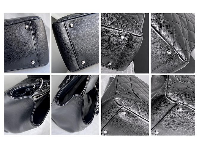 Chanel Bolsa de compras rara XL GST Grand com caixa Preto - vista 9