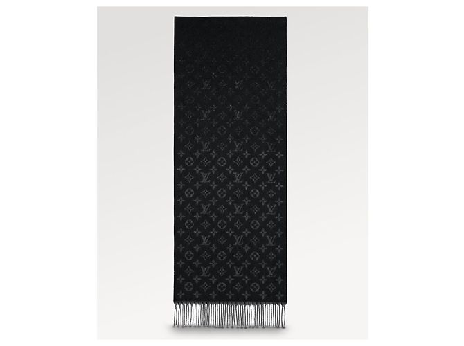 Louis Vuitton LV-Monogramm-Schal neu Schwarz - Ansicht 2