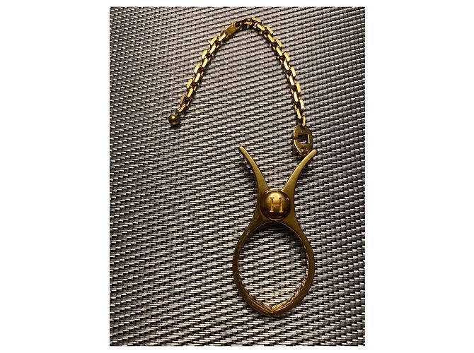 Clip per guanti Hermès in metallo dorato Gold hardware - vista 8