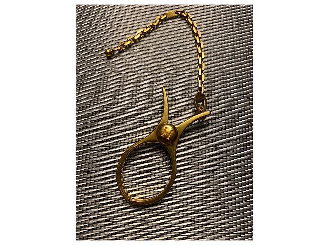 Clip per guanti Hermès in metallo dorato Gold hardware - vista 9