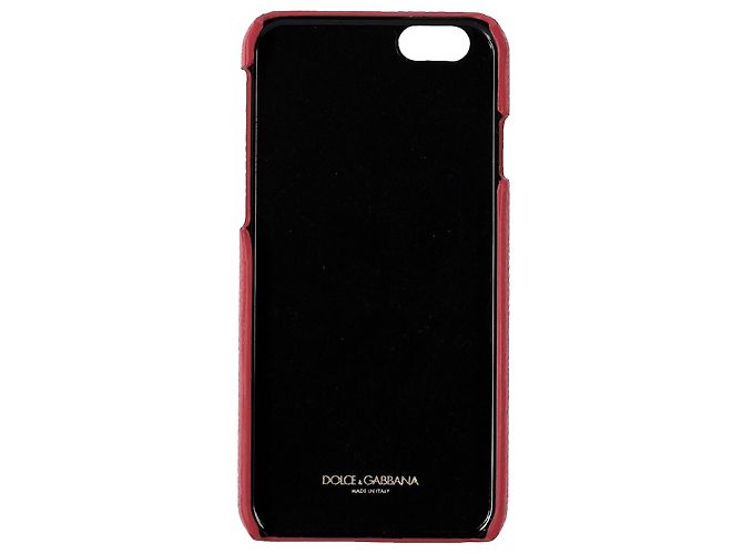 Dolce & Gabbana Dolce&GabbanaIphone 6 Custodia per cellulare in pelle rosa - vista 3
