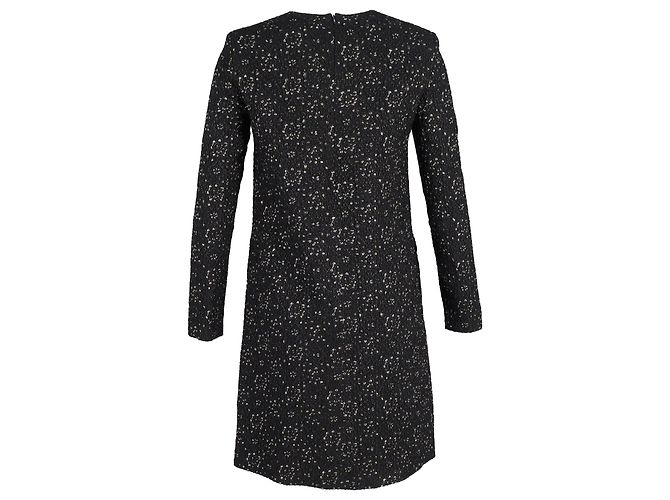 Escada Dehrea Metallic-Jacquardkleid aus schwarzem Polyester - Ansicht 3