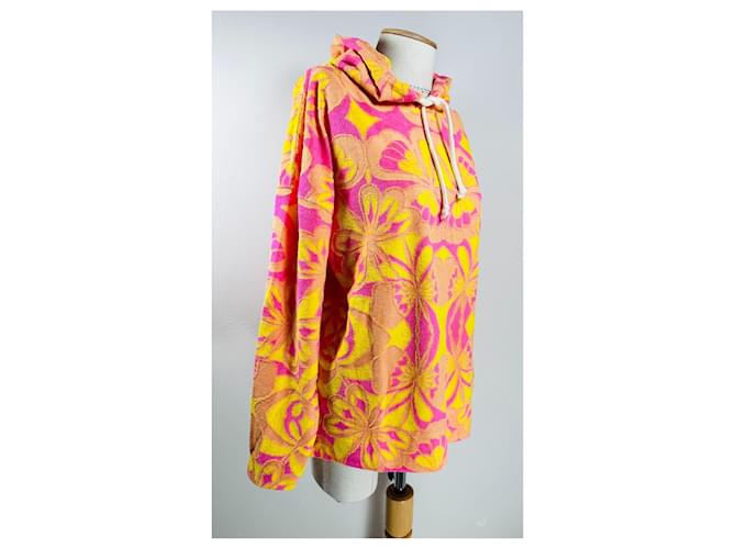 Sandro Oversize Sweatshirt Hoodie Fleurs vert Mehrfarben - Ansicht 2