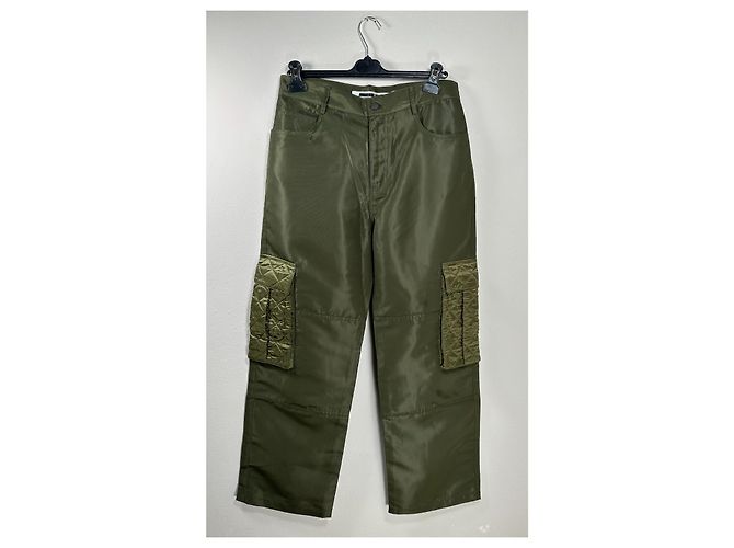 Alexander McQueen Hose in Militärgrün aus Polyester - Ansicht 2