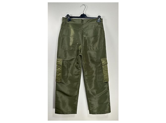 Alexander McQueen Hose in Militärgrün aus Polyester - Ansicht 4