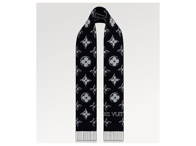Louis Vuitton LV Essential Shine Schal Schwarz - Ansicht 2