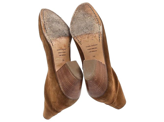 Isabel Marant Bottines Dacken en Daim Marron - vue 6