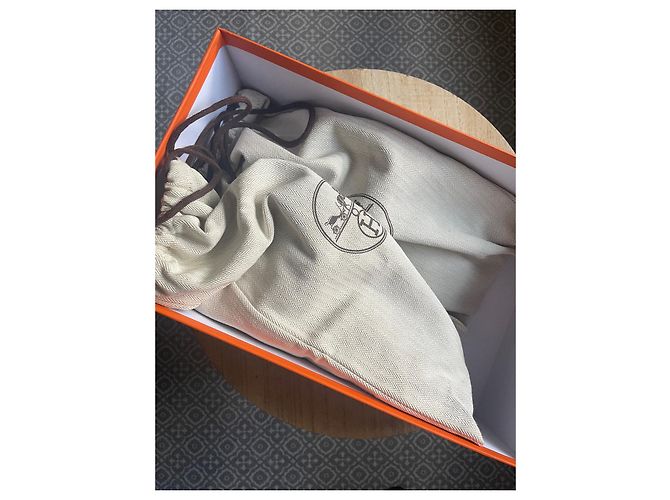 Sandali Hermès Genius Cyprus scamosciato blu navy - vista 4