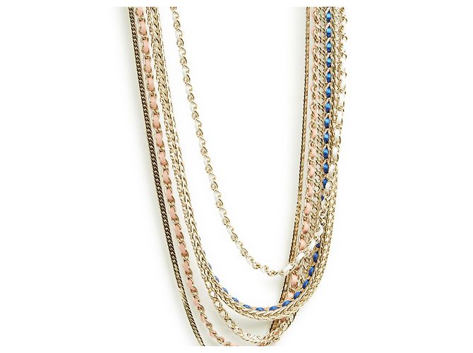 Chanel PE2022 Collana lunga CC multi fila D'oro - vista 2