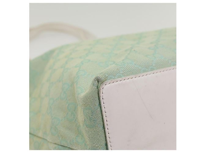 GUCCI GG Canvas Tragetasche Hellblau 002 1098 Auth ki3541 - Ansicht 14