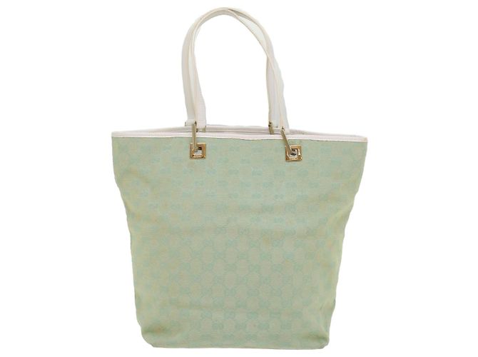 GUCCI GG Canvas Tragetasche Hellblau 002 1098 Auth ki3541 - Ansicht 2