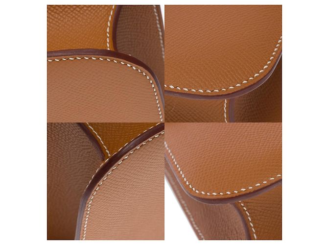 Hermès Sac HERMES Constance en Cuir Doré - 101496 - vue 12