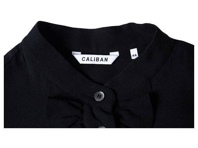 Autre Marque Calibano, Camicetta nera con volant Nero - vista 6