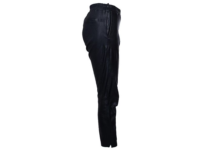 Autre Marque Pauw, Schwarze Lederhose - Ansicht 4