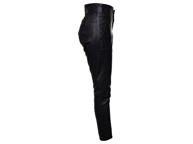 Autre Marque DNS, Schwarze Lederhose - Ansicht 3
