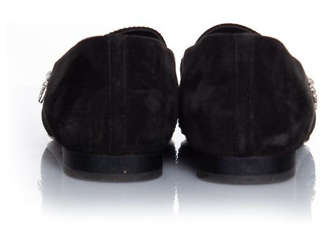 Chanel, Mocassino stella cometa in camoscio nero - vista 3