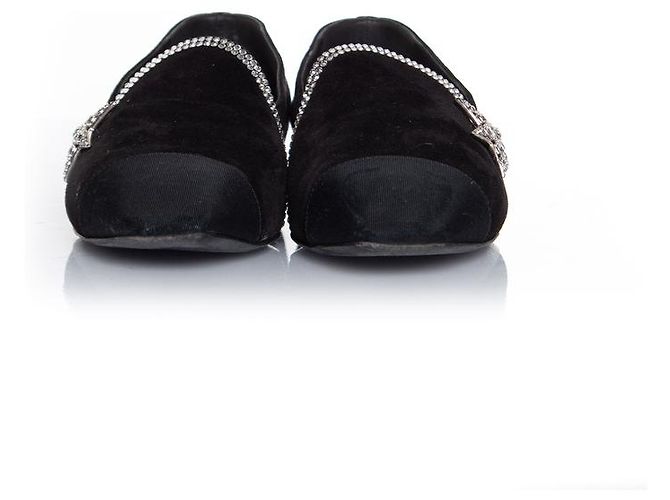 Chanel, Mocassino stella cometa in camoscio nero - vista 5