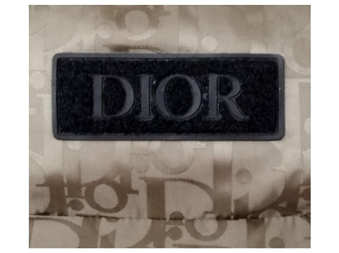 Dior sleeveless green down jacket, oblique pattern - view 4
