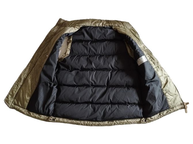 Dior sleeveless green down jacket, oblique pattern - view 5