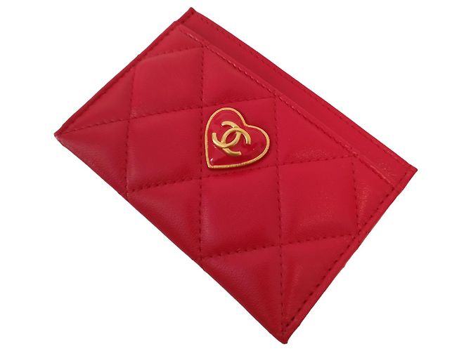 Portacarte Chanel della collezione 23S dolce cuore Rosso - vista 4