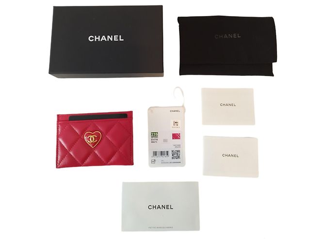 Portacarte Chanel della collezione 23S dolce cuore Rosso - vista 6