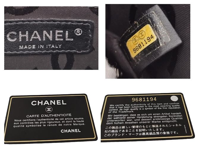 Pochette Chanel Cambon in pelle rosa e nera - vista 6