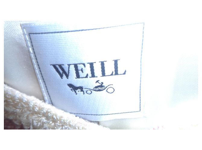 Mantel 1/2 Weill-Saison 38 cremefarbene Webfarben - Ansicht 4