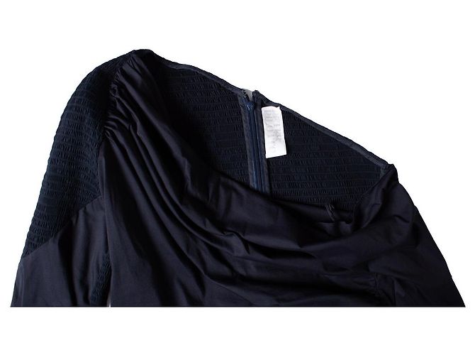Autre Marque Peter Pilotto, top asimétrico con hombros descubiertos azul oscuro - vista 5