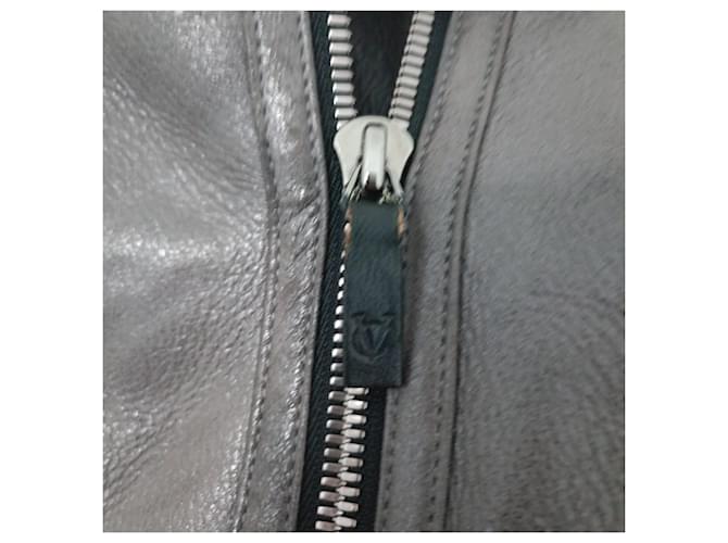 Chaqueta Ventcouvert de cuero gris - vista 3