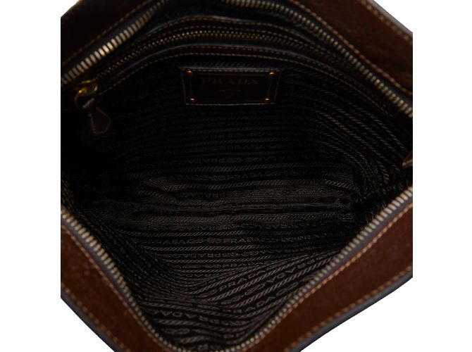 Prada Umhängetasche mit Canapa-Logo - Ansicht 5